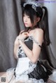 Coser @ 桜 桃 喵 Vol.021: 黑猫 妹 抖 (黑猫 女仆) (78 photos)